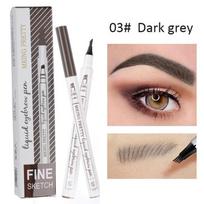 4 Head Makeup & Beauty Ilgalaikis vandeniui atsparus akių antakių akių pieštukas Antakių rašiklis Pieštukas Šepetėlis Makiažo priemonės HMM gray