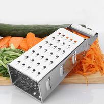 Food Grater Stainless Steel Box Shredder Slicer 21.5*8.5cm Useful Profession gray