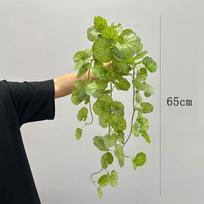 Begonia Leaf Faux Vine for Home Decor: Wall, Ground, and Hanging Ornament beige