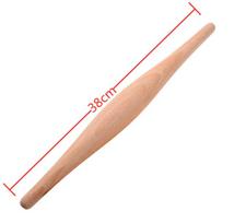Wooden Rolling Pin Wood Non-Stick Double Tip Fondant Cake Pasta Dumpling Skin Maker Bakeware Cooking Tool Cookie roller beige