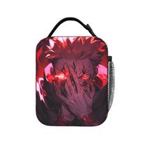 Gojo Satoru  Anime Thermal Lunch Box Cooler Carrier Reusable,Meal Container Jujutsus Kaisens Anime High Capacity Lunch Box Tote One Size black