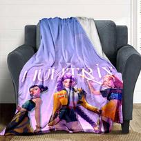 K‑pop Demon Hunters Blanket Durable Comfort Great for Livingroom Seaside Bed Four Seasons Multipurpose Warmthful Decor 80cmx120cm