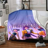 K‑pop Demon Hunters Blanket Durable Comfort Great for Livingroom Seaside Bed Four Seasons Multipurpose Warmthful Decor 100cmx150cm