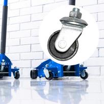 Universalūs grindų domkrato ratukai Remonto dalys 16 mm kotas 4 tonų grindų domkratui gray
