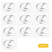 2/5/10 vnt. Automobilio 3D Metaliniai Lipdukai Auto Logotipo Decals Stilius Lexus F SPORT IS250 IS200 CT200h GS300 LS430 RX450h LX570 IS300 white