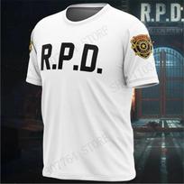 Anime Game Resident Evil 3D Print T-shirt Men Women Fashion Casual Short Sleeve T-shirt Kids Tops Tees Letter Camiseta hombre XS black