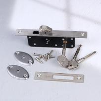 Stumdomų durų kabliukas-užraktas Aliuminio lydinio langų užraktai Apsauga nuo vagysčių Medinių vartų grindų užraktas Su 3 kryžminiais raktais Hook lock