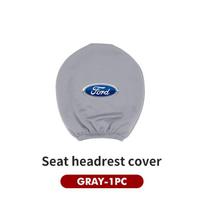 KLKQ1 Automobilio Sėdynės Galvos Atramos Audinio Apsauga Dangtelis Pagalvėlė Aksesuarai Ford Focus mk2 mk3 mk4 Fiesta Ranger Mondeo S-MAX Kuga T2 gray