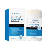 OceAura Exfoliating Body Stick Salicylic Acid Dual-Acid Resurfacing Moisturizing Solid Body Balm for Rough Skin Keratosis Pilaris Post-Shave white