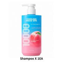 [ELASTINE] Cooling Head Spa 10000 Mildly Acidic Scalp Care Shampoo (460ml / 15.55 fl. oz.) Shampoo X 1EA blue