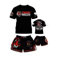 Kids MMA Short Sleeve Set Unisex UFC Training Wear Quick Dry Breathable Boxing Outfit Martial Arts L