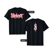 Slipknot Punk Rock Band T-Shirt Cotton Graphic Tee Men Women Summer Streetwear Top 2XL black