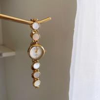Blue simple mother-of-pearl small disc accessories luxury watch bracelet style ladies designer watch retro style quartz watch gray