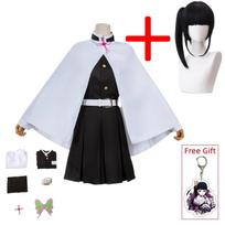 Tsuyuri Kanao Cosplay Kostiumas Suaugusiems Anime Uniforma Moteriškas Kimono Haori Perukas Helovino Drabužiai XL