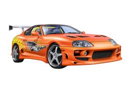 Aoshima Bunka Kyozai Filmo Mecha Greiti ir Įsiutę JZA80 Supra Plastikinis Modelis Rinkinys Co., Ltd. (AOSHIMA) Nr.WS-01 1/24 & orange