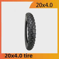 20x4.0 Juoda bekelės riebi padanga su 20 colių vidine kamera dviračiams Outer Tire 20x4.0