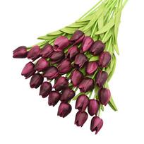31Pcs Tulips Artificial Flower Real Touch Tulipe Flowers Fake Flowers Wedding Decoration Flowers Christmas Home Garden Decor bordinė