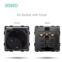 BSEED Sieninis šviesos jungiklio skydelis 1/2/3 grupės 1/2 krypties mechaninio mygtuko jungiklio dalis Maitinimo lizdas Pritemdymo jungiklis DIY funkcijos dalis Juodas 110-250V black