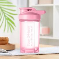 500ml Protein Shaker Bottle With Whisk Ball BPA Free Sport Water Bottle Leak-Proof Mixing Cup For Gym Fitness Shakers Drinkware 500ml rožinė