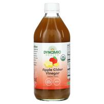 „Dynamic Health“, sertifikuotas ekologiškas obuolių sidro acto detoksikacinis tonikas, 16 skysčio uncijų (473 ml)