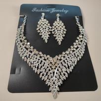 Luxury Jewelry Set Wholesale Elegant Bridal Wedding Prom Red Crystal Statement Earrings Rhinestone Choker Necklace for Women balta