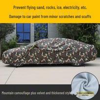 Oksfordo audinio universali automobilio apsauga - Apsauga nuo saulės ir karščio, sustiprinta vasarai ir apsaugai nuo krušos Camouflage 3-Layer Thickened Oxford Cloth gray