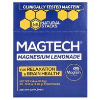 iHerb MagTech Magnesium, Lemonade Flavor, 20 Stick Packs (3.38g Each) 1 ea - 20 ea