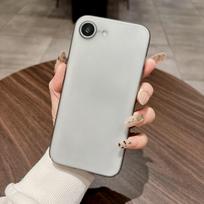 Apple 17e Ultra-Thin Magnetic iPhone 16E Case - Frosted Anti-Fall Protective Cover For iPhone 16E white