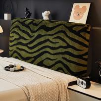 Zebra Stripe Bedside Soft Back Cover Case - New Design 120*60cm (Fits 110-140cm headboards) black
