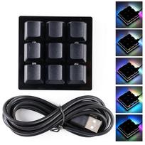 Mini Keyboard 9 Keys Macro Keyboard Programmable Keyboard Rgb Mechanical Games Keyboard Diy Copy Paste