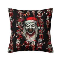 Horror Clown Halloween Movie Terrifier Cushion Cover xcm Polyester Pillow Case for Car Square Pillowcase Bedroom Decoration 30x30cm 12x12in gray