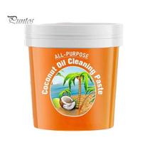 Biodegradable Cleaning Product All-Purpose Coconut Oil Paste, Heavy Stain Paste Remover, Detergent for Polishing Stainless Steel Copper Surfaces Deep A orange