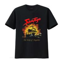 Savatage The Wake Of Magellan Rock Band Print T Shirt for Casual designer clothes Soft graphic XXXL black