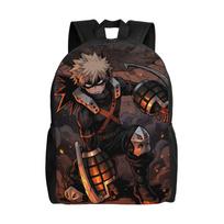 1Piece My Hero Academia Schoolbag Bakugo in Battle Backpack New Semester Begins One Size black