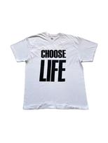 Vintage Trainspotting Choose Life Promo Movie Graphic T-Shirt White Size XXL 120 black