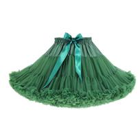 Suaugusiųjų pūstas sijonas - Super pūstas Cosplay Krinolino tinklas, Švelnios merginos Lolita princesės suknelė Extended Adult Size tamsiai žalia spalva
