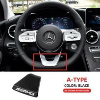 Automobilio interjero vairo emblema lipdukas Panelės centrinis ženklelis AMG Mercedes Benz W212 W213 W205 GLA CLA GLC GLE Naujos C/E klasės gray