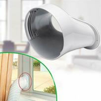 15CM Portable Air Conditioner Window Exhaust Duct Pipe Hose Interface Connector(Flat Nozzle) China Mainland