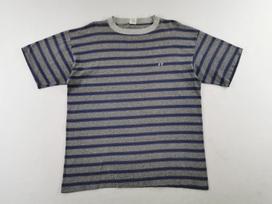 Vintage 90's Hang Ten Surf Stripe Tee T Shirt Made In USA Size M M gray
