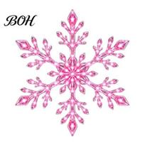 Festive Ambient Light for Windows Christmas LED Snowflake Wall Stickers, Lighted Decor, Self-Adhesive Reusable Party Decorations Winter Art rožinė