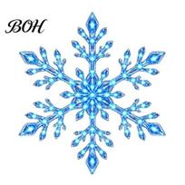 Festive Ambient Light for Windows Christmas LED Snowflake Wall Stickers, Lighted Decor, Self-Adhesive Reusable Party Decorations Winter Art mėlyna
