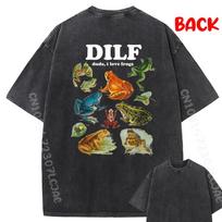 Funny Frog Pun Dude I Love Frog Dilf Cottagecore Aesthetic Clothing Men's Clothing 2026 Cinco de Mayo L black