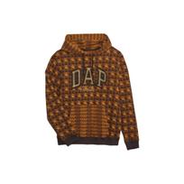 GAP Dapper Dan Collaboration Sweatshirts Unisex Brown Hooded Moderate Regular 838149022 XS black