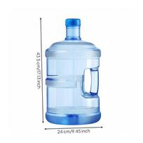 Water Jug with Handle Food-Grade Vessel Transparent for Tea Bar 11.3L mėlyna
