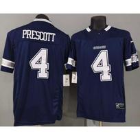 Dallas Cowboys NFL Jersey 4 Dak Prescott Embroidered Retro Style Football Uniform Men Small