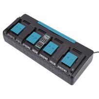 Charger Station Fit for MAKITA BL1430 BL1820 BL1830 BL1850 Battery 4 Ports 3A Fast Charging Lithium Battery Charger EU