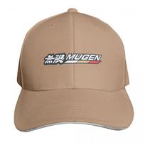 Mugen Power Baseball Cap Strapback Dad Hat Six Panel Structured Crown Sun Protection Upf 50 beige