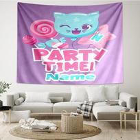 Custom Name Like Nastya Print Tapestry, Backdrop, Easy Setup, Ideal for Bedroom, Office & Living Room, with Aesthetic Wall Hanging Decor. 130cmx150cm