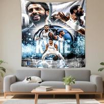 Kyrie Irving Dallas Mavericks Basketball Art PatternedPatterned tapestry for bedroom and living room home decor 180x230cm(70x90in)