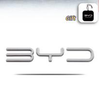 BYD 3D Metalinis Automobilio Ženklelis Raidės Emblema Galinės Bagažinės Lipdukas BYD Atto 3 Shark 6 Seal Dolphin Sealion Song Plus Dolphin Surf gray